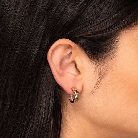 Mejuri Jewelry - NIB Mejuri Gold Dome Hoops
